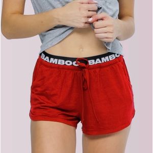 Bamboo Underwear Women Short S Red